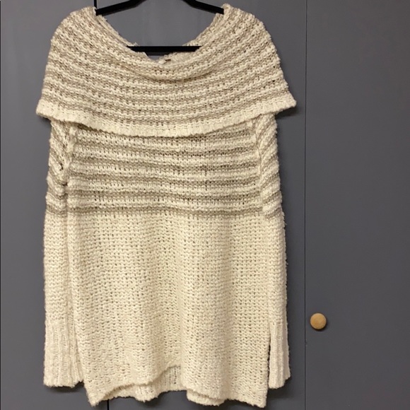 Free People Cowl Neck Wool Sweater - Picture 3 of 5